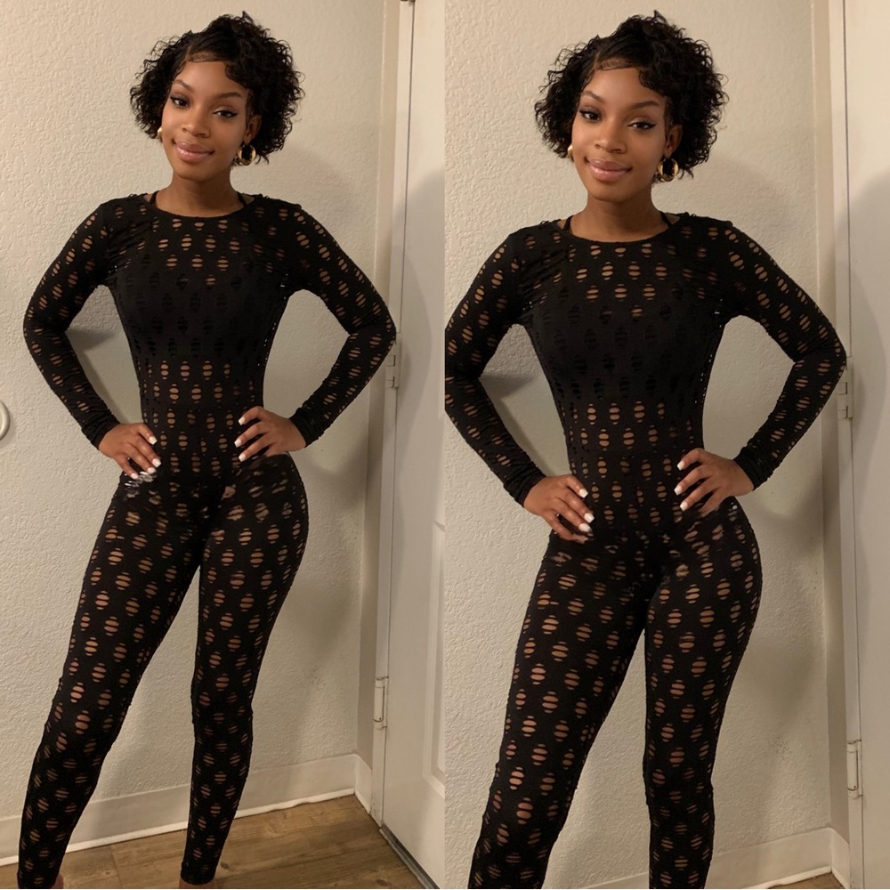 Black cut out jumpsuit size Extra Small (XS)